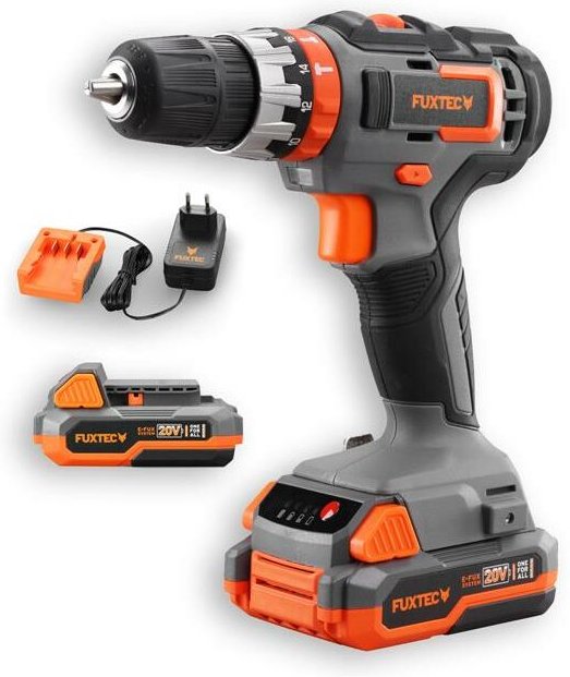 Akku Schlagbohrschrauber 20V Set E1SBS20 inkl. Li-Ionen Batterie & Ladegerät – Akkubohrschrauber – Geschwindigkeitsreglu...