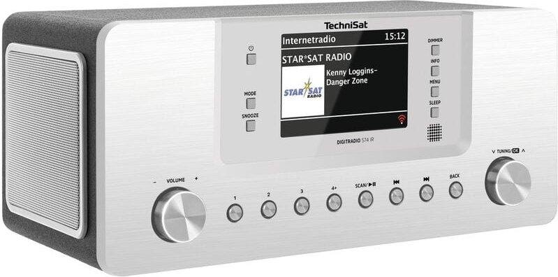 Thumbnail - Digitradio 574 ir Internet Tischradio dab+, ukw aux, Bluetooth®, Internetradio, usb Silb - Technisat