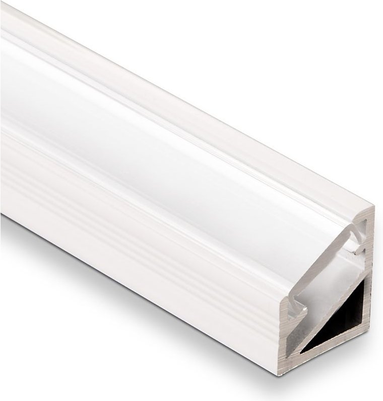 Led Eck-Profil-66 WEIß / opal 2m für led Streifen