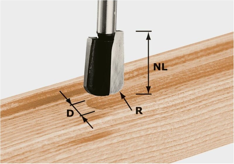 Wasserrinnenfräser hw S8 R5 – 490981 - Festool