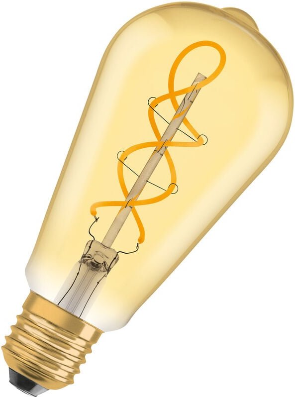 Thumbnail - OSRAM LED-Lampen, Vintage-Edition, 28 Watts Ersatz, E27, ST64-shape, 2000 Kelvin, Warm Comfort Light, Klares Glas, singl...