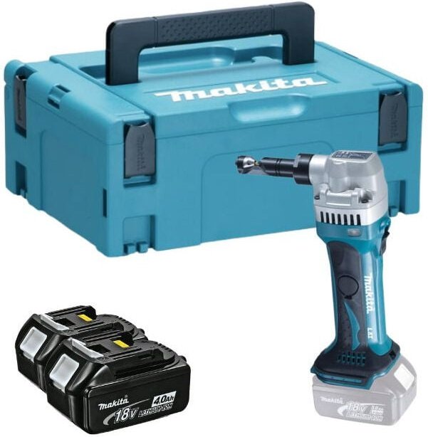 Thumbnail - 18 V Li-Ion-Knabber (2x4.0 Ah) im MAKPAC-Koffer - MAKITA DJN161RMJ