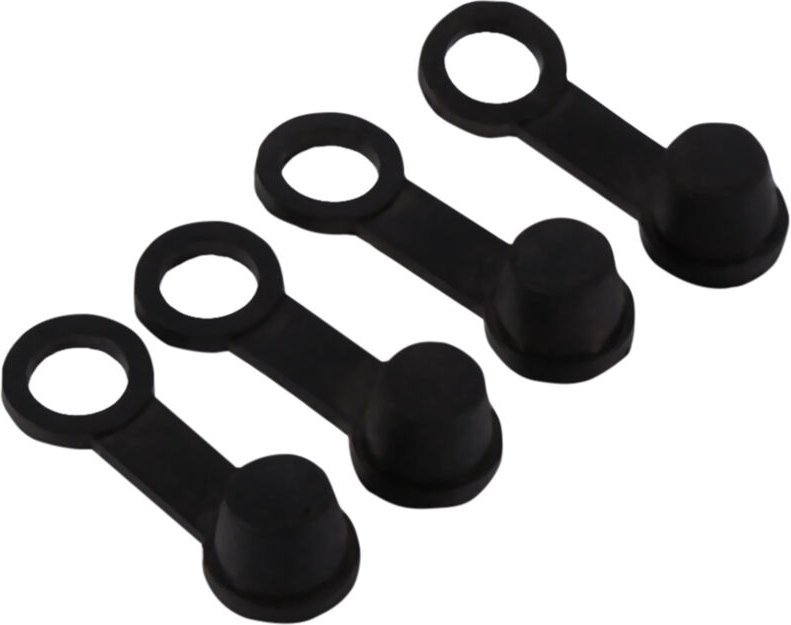 Decdeal Schwarzstaubbedeckungersatz, Bremsblutnippelabdeckung für Autos Motorradfahrzeugmotorrad