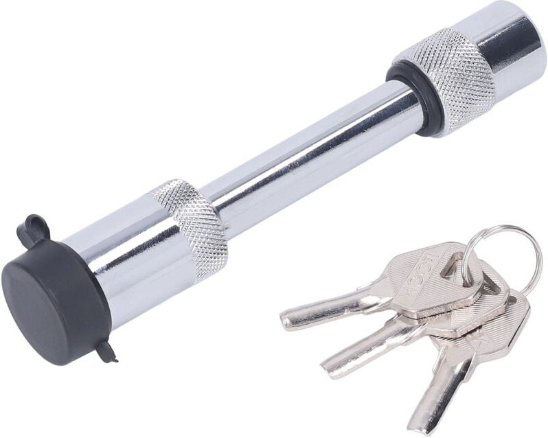 Ej.Life Anhängerkupplungsschloss, 5/8 Zoll, Tow Townar, Edelstahl-Stil, Stiftschloss mit 3 Schlüsseln