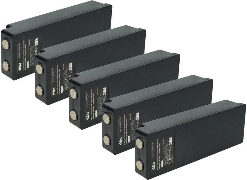 5x Akku kompatibel mit Palfinger EEA2512, 960, 790, 590, RC400 Industrie-Funkfernsteuerung Fernbedienung (2000 mAh, 7,2 ...