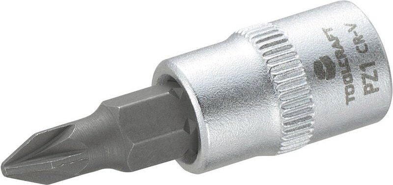 Toolcraft - 816056 Kreuzschlitz Pozidriv Steckschlüssel-Bit-Einsatz pz 1 1/4' (6.3 mm)