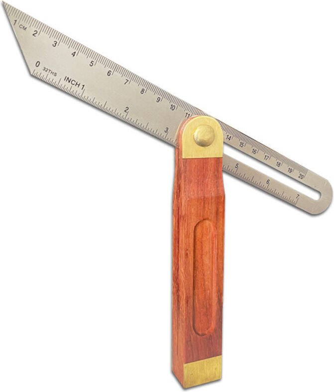 Sollbry - Verstellbarer Winkel, quadratisch, 0–20 cm, 0–7 Fuß, Winkellineal, Nählineal, rechtwinkliges Lineal zum Schnei...