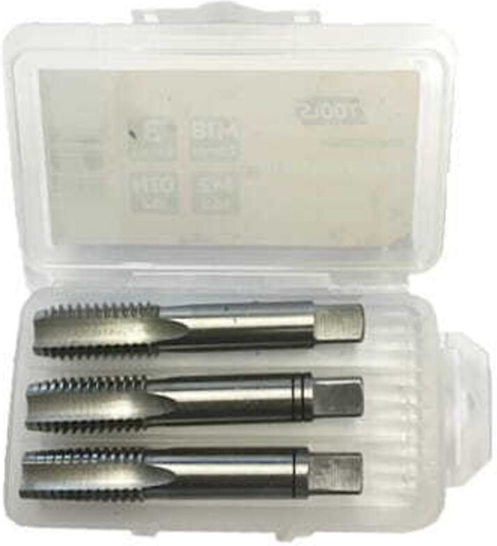 AWTOOLS M2 HSS Gewindebohrer M20x2,50 3er Set BLACK LINE