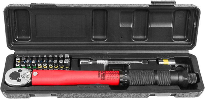 Chiave dinamometrica regolabile, set di chiavi con attacco da 1/4 di pollice, 2-24 Nm, utensile manuale, accessorio di r...