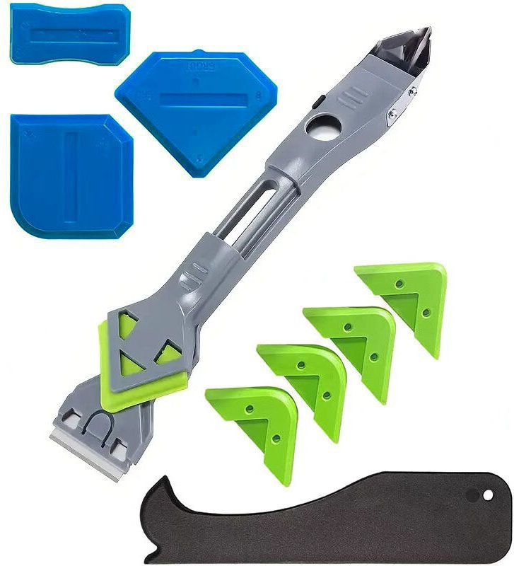 Csparkv - Werkzeug zum Entfernen von Silikon, Werkzeuge zum Abdichten von Silikon, 5-in-1-Werkzeug zum Entfernen von Dic...