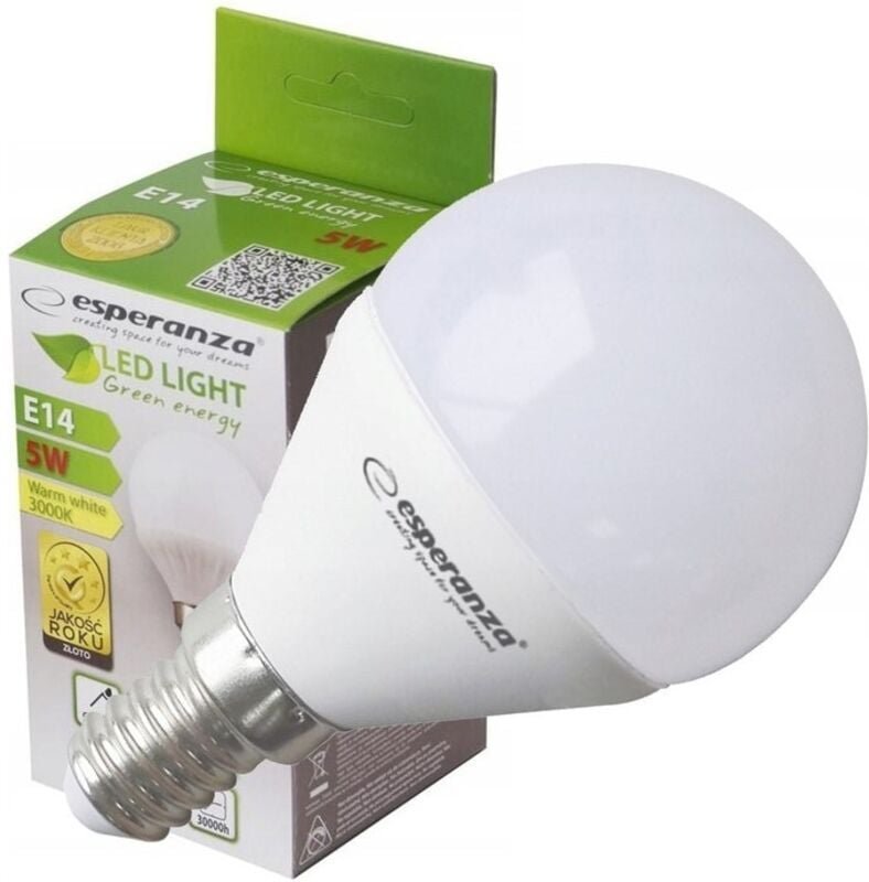ELL151 LED-Lampe G45 E14 5W = 40W Warmweiße Milchlampe Energiesparen
