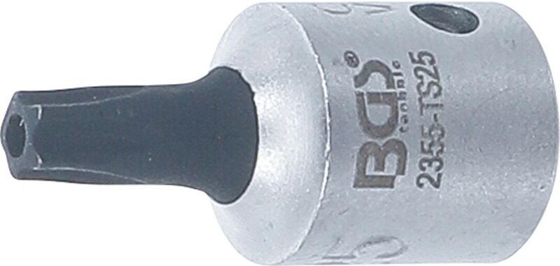 Bit-Einsatz Antrieb Innenvierkant 6,3 mm (1/4") TS-Profil (für Torx Plus) mit Bohrung TS25