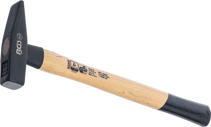 BGS Schlosserhammer Hickory-Stiel DIN 1041 200 g - 52302