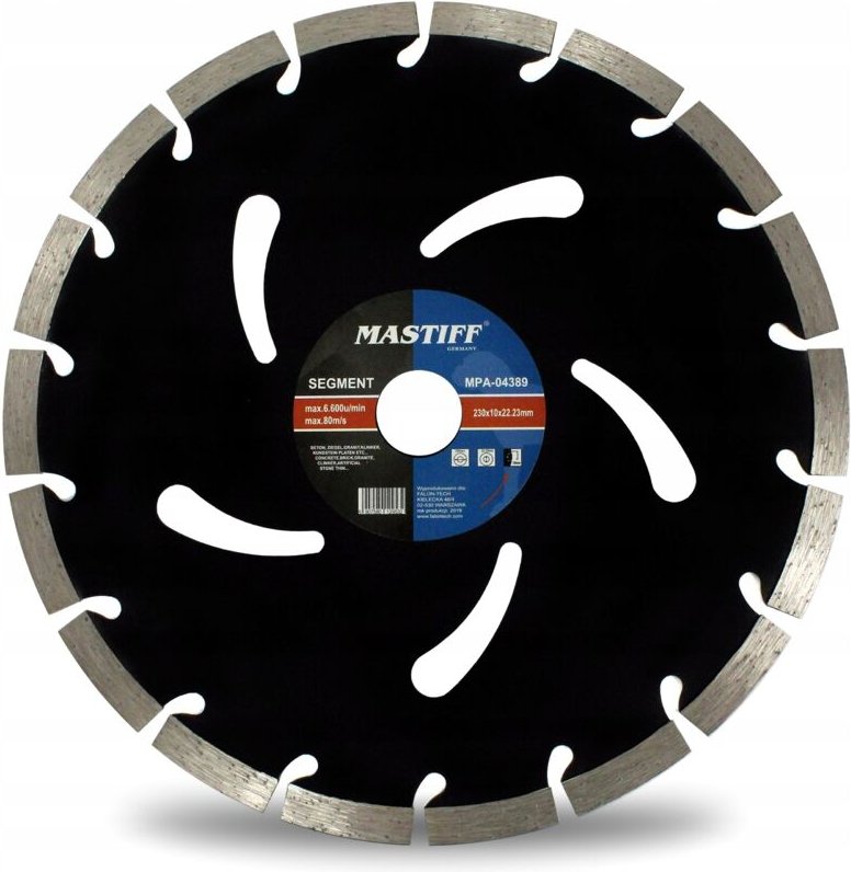 Diamant-Segment-Scheibe 230mm x 22.2mm für Betonsteine