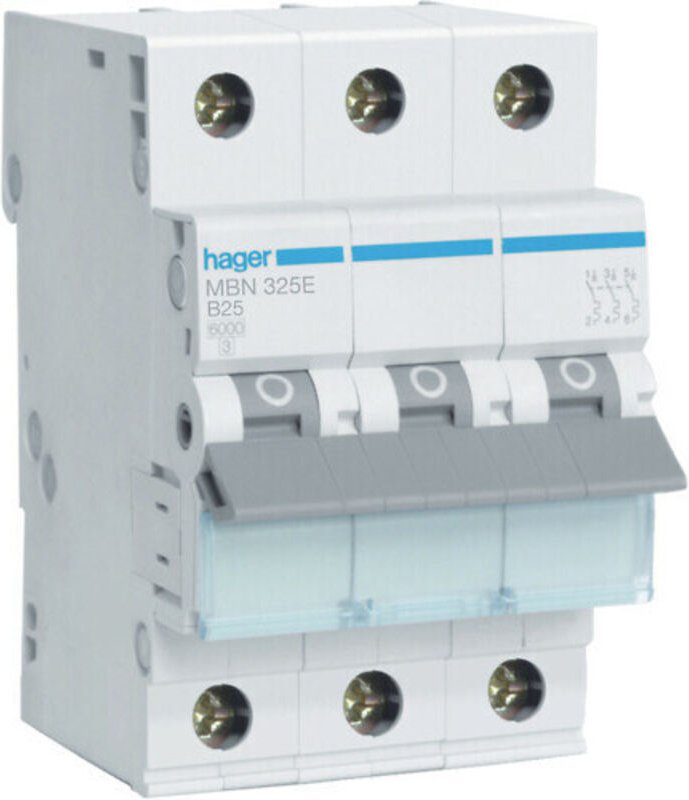 HAGER Leitungsschutzschalter B25A MBN325E 3P