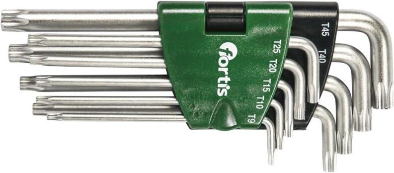 Fortis WinkelSchraubendreher-Clip 9tlg. T9-45