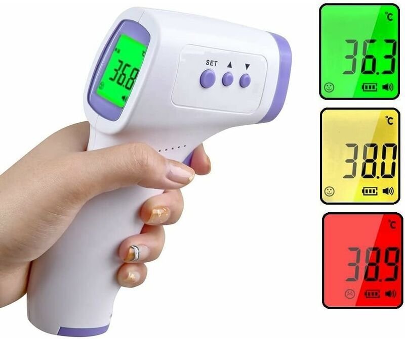 Thumbnail - ZVD-Medical Infrarot-Stirnthermometer, berührungsloses Thermometer für Erwachsene, Kinder und Babys, LCD-Anzeigemodus mi...