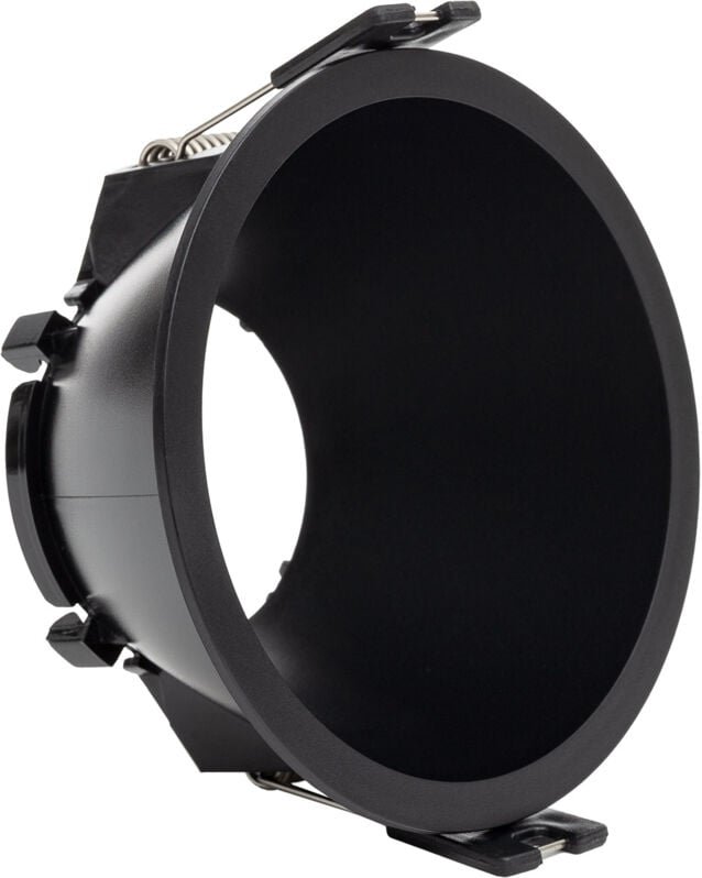 Downlight-Ring Konisch Reflect für LED-Glühbirne GU10 / GU5.3 Schnitt ø 85 mm Schwarz