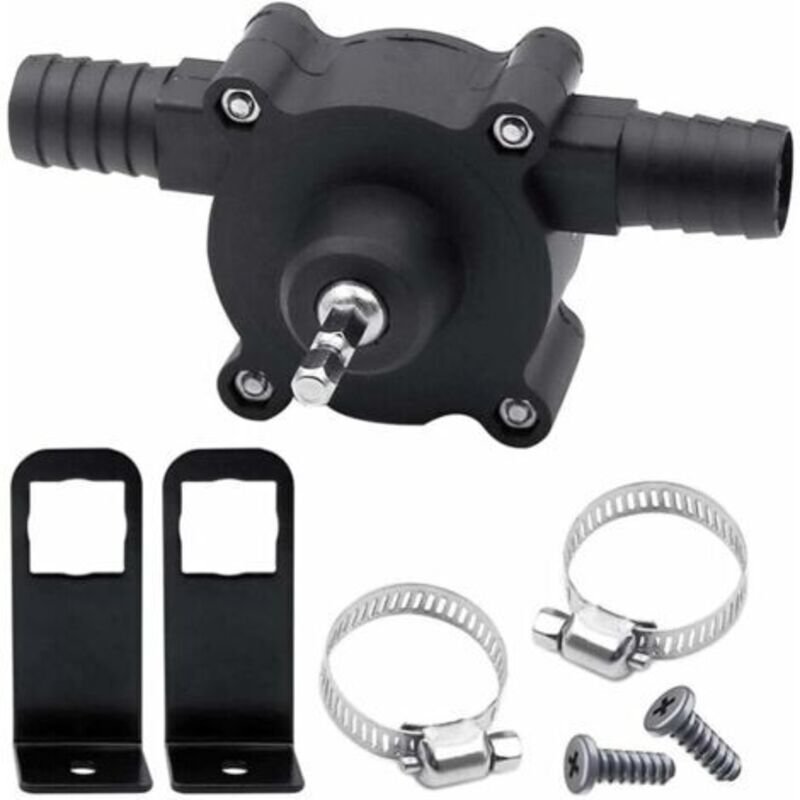 Mini-Elektro-Bohrlochpumpe für Haus und Garten, tragbar, selbstansaugend, mit 6,35-mm-Schaft, geeignet für Diesel, Öl, F...