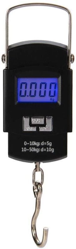 Csparkv - Gepäckwaage, 50 kg, tragbare digitale Angelwaage, Waage zum Angeln, Kofferwiegen, Reisen, Heimgebrauch