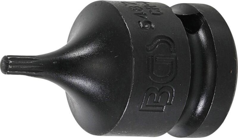 Bgs Technic - bgs Kraft-Bit-Einsatz Antrieb Innenvierkant 12,5 mm (1/2") Innenvielzahn (für xzn) M4 - 5487-M4