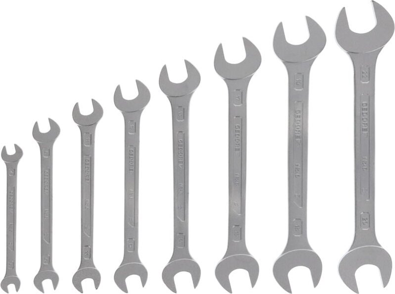 Gedore - Doppelmaulschlüsselsatz 6-8 8-teilig SW6-22 mm CV-Stahl verchromt