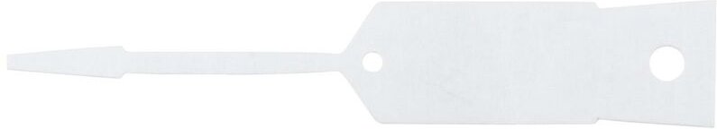 Schlüsselanhänger, blanko, 500 Stück, weiß