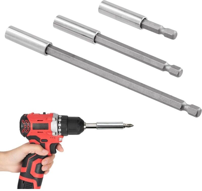 Tigrezy - 1-teiliges Bohrer-Verlängerungsset mit magnetischem Sechskantschaft – für Schrauben und Muttern – ausziehbarer...