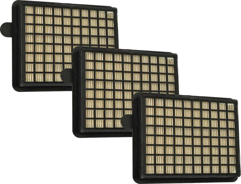 3x Staubsaugerfilter Ersatz für Fakir 2018085, 36 14 085 für Staubsauger - HEPA-Filter/Faltenfilter Schwarz Weiß - Vhbw