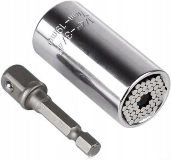 UNIVERSAL-INNENSECHSKANT-STECKSCHLÜSSEL 7-19 mm 1/4"-3/4" VERLÄNGERUNG