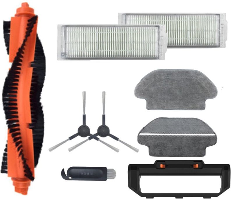 Dreame F9 / Xiaomi Mijia 1C Roboterstaubsauger-Zubehörset, bestehend aus 1 Hauptbürste, 2 HEPA-Filtern, 2 Seitenbürsten,...