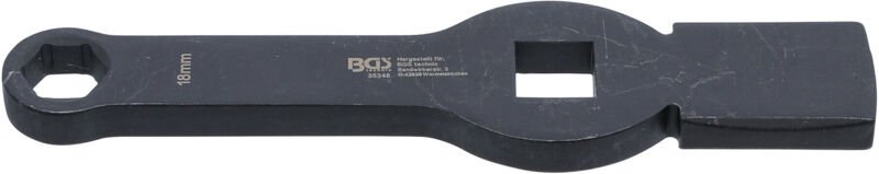 Schlag-Ringschlüssel Sechskant mit 2 Schlagflächen SW 18 mm