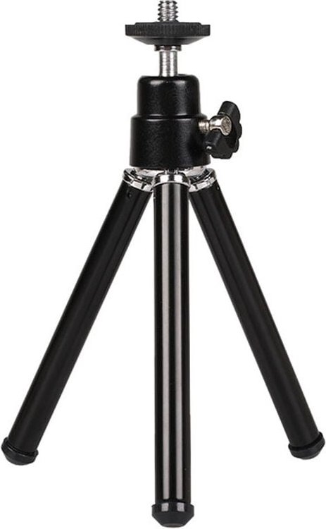 Leichtes Tragbares Mini Stativ Einstellbare Aluminium Legierung für Kamera Projektor Schwarz