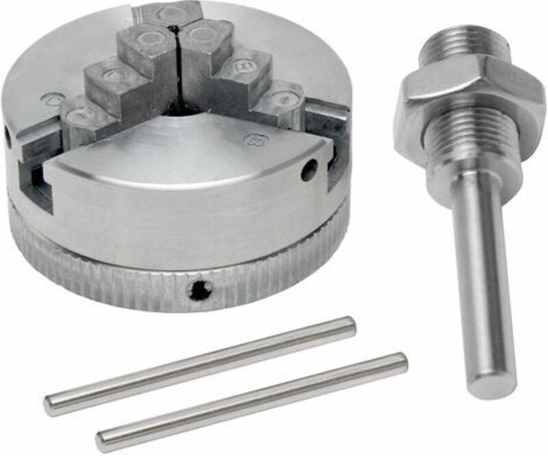 Dreibackenfutter – Mini-Drehbank aus Zinklegierung, Dreibackenfutter, Handbohrfutter, Pleuelstangen-Elektrowerkzeug – Me...