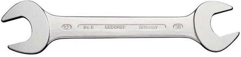 Gedore - Doppelmaulschlüssel 6 18 x 19 mm Länge 222 mm verchromt