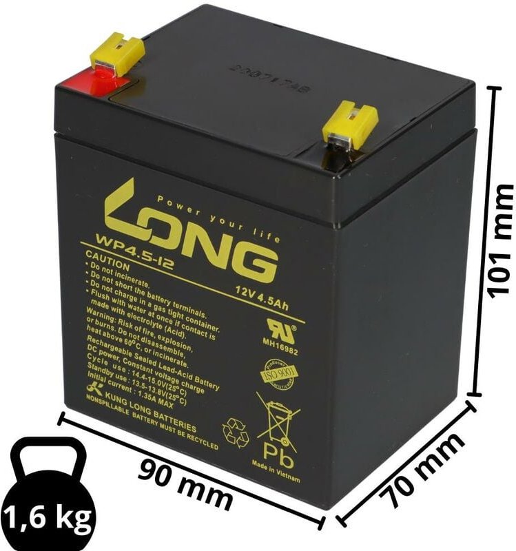 Kunglong - usv Akkusatz kompatibel basic p 750 agm Blei Notstrom Batterie