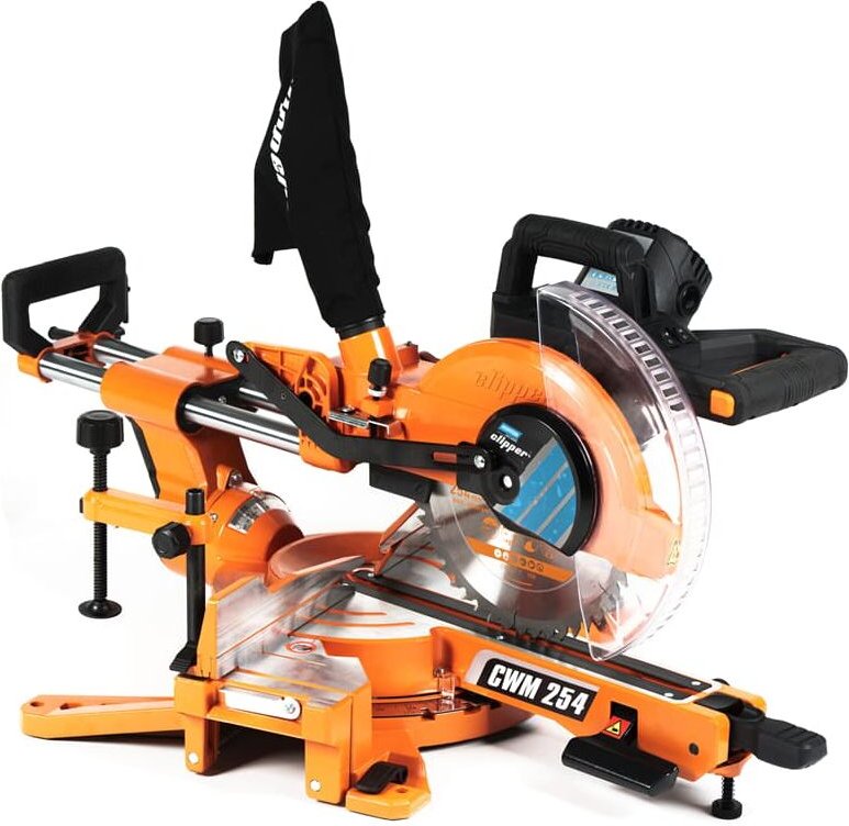 Norton - Clipper Kapp-, Zug- und Gehrungssäge cwm 254 mit Laser und 1 Sägeblatt