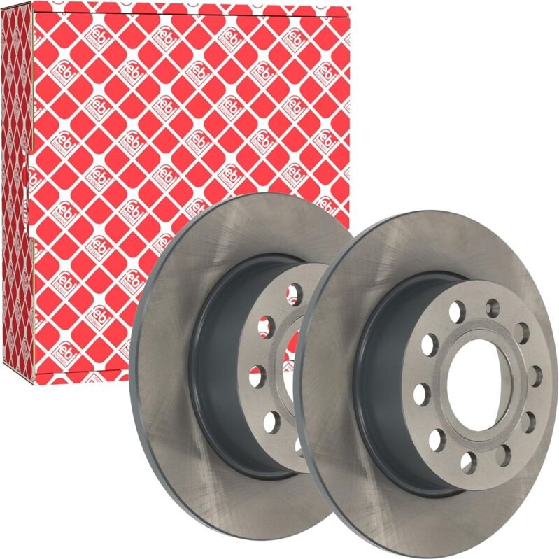 Febi Bilstein 23240 Bremsscheibensatz (hinten, 2 Bremsscheiben), Anzahl der Löcher: 5