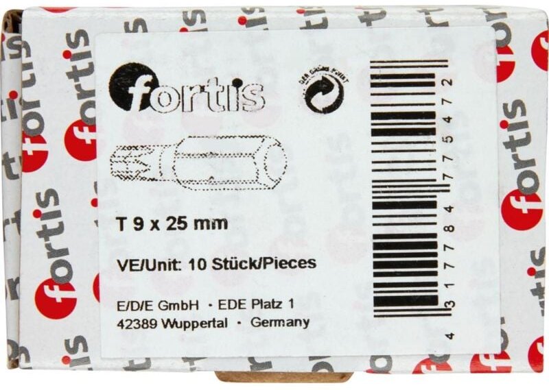 Thumbnail - Bit zähhart 1/4' DIN3126 C6,3 T9x25mm 10er Pack Fortis