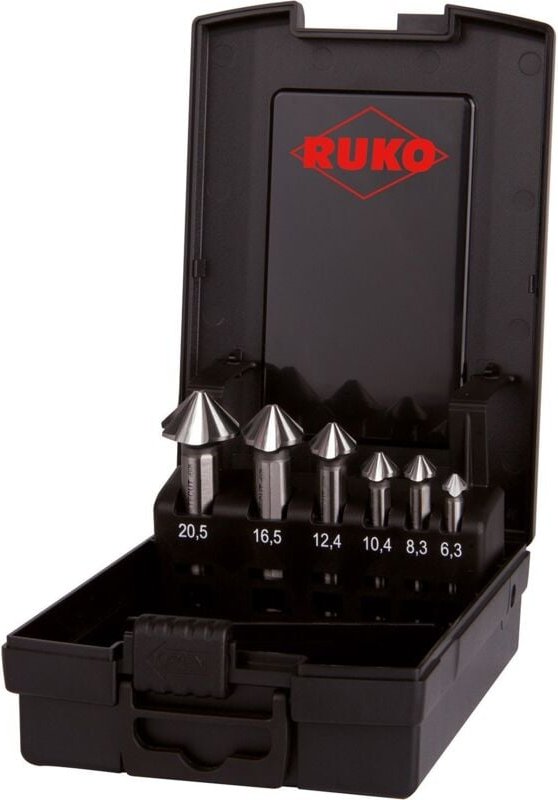 Ruko - ultimatecut 4S 102890RO Kegelsenker-Set 6teilig 6.30 mm, 8.30 mm, 10.40 mm, 12.40 mm, 16.50 mm,