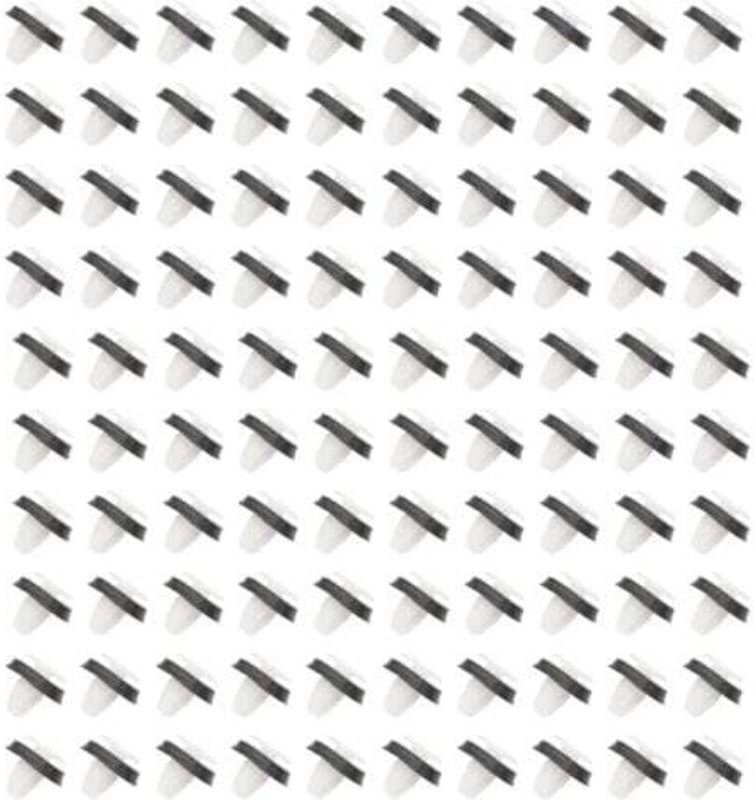 100 Stück Türverkleidungs-Befestigungsclips für Fiat Ducato 71728806, 8565.43, 856543 mit Gummidichtung