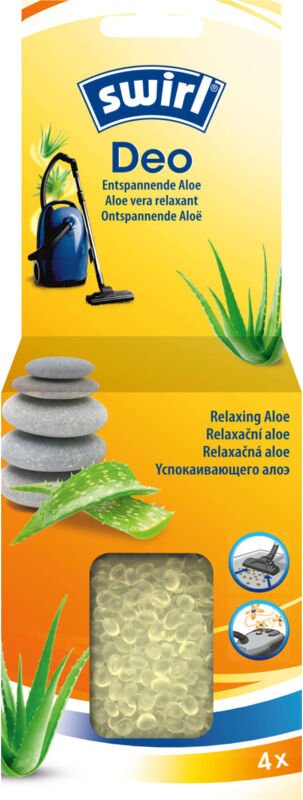 Swirl Deo Perlen für Staubsauger Entspannende Aloe 4 Portionen Staubsaugerbeutel