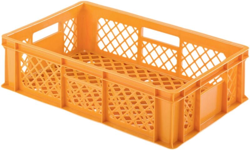 75090 Kunststoffbox lebensmittelgeeignet (b x h x t) 600 x 154 x 400 mm Orange 1 St. - Alutec