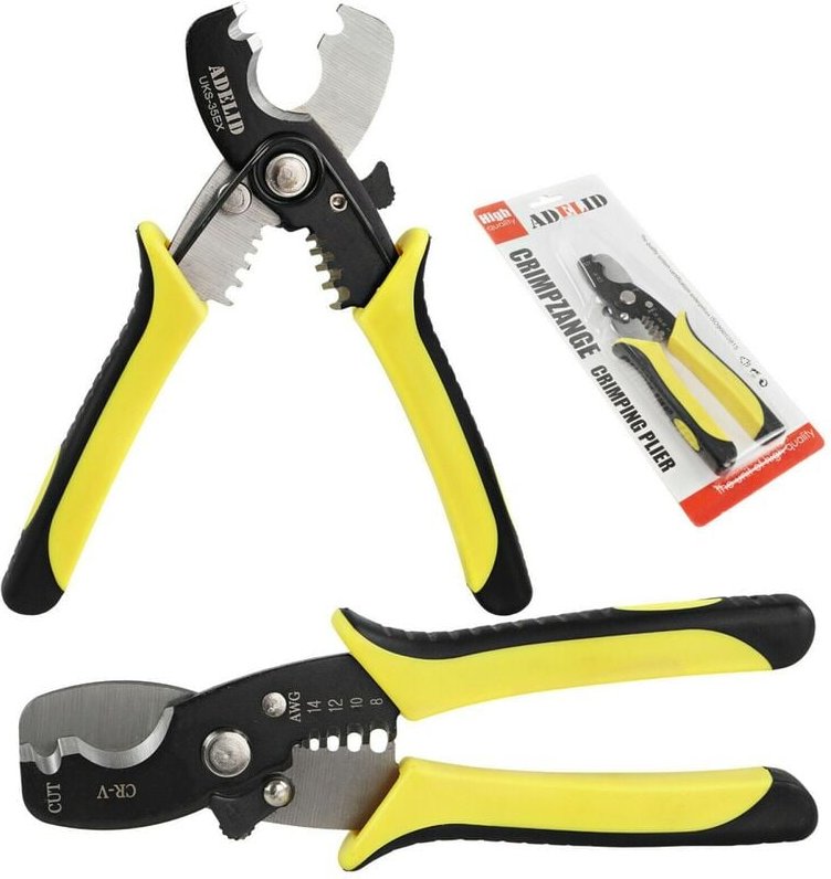 Adelid - Kabelschneider Profi Kabelschere Drahtschneider für Aluminium-/Kupferkabel 35mm² Gelb