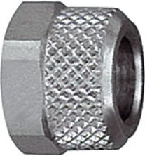 Berwurfmutter, M8x0,5, für Schlauch 6/4 mm, sw 9, ms vern. - Riegler