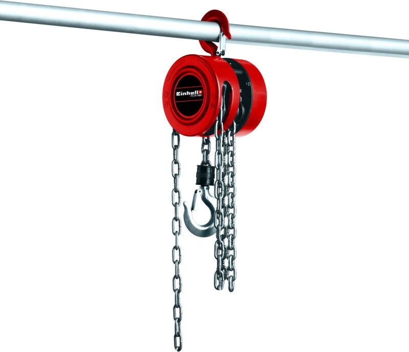 Einhell - Kettenflaschenzug tc-ch 1000 (max. 1.000 Kilo auf max. 2,5 m Hubhöhe, robustes, geschlossenes Metallgehäuse fü...