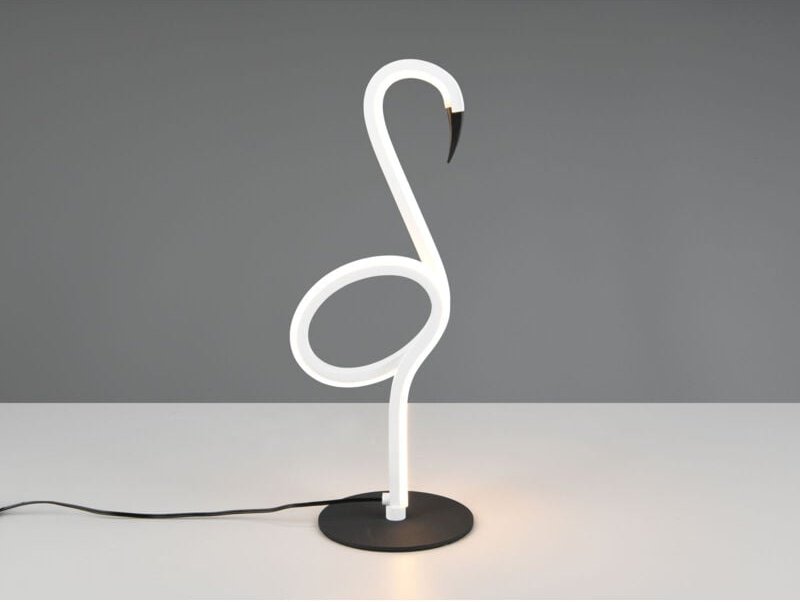 Led Deko Tischlampe ingo Weiß mit Schnurschalter, Höhe 35cm