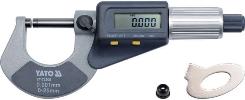 Yato - YT-72305 Mikrometer 0-25mm mit Digitalanzeige