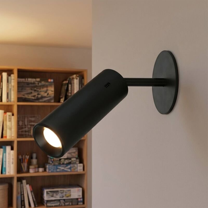 Licht-erlebnisse - Deckenspot led verstellbar Schwarz rund 3000 k warmweiß 300 lm Modern Deckenstrahler