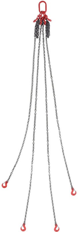 Kettenschlinge, 3/8 Zoll x 10 Fuß, mit Haken, G80-Motorkettenhebebühnen, 18400 lbs/8 Tonnen, für Motorhebebühnen, mit 4-...